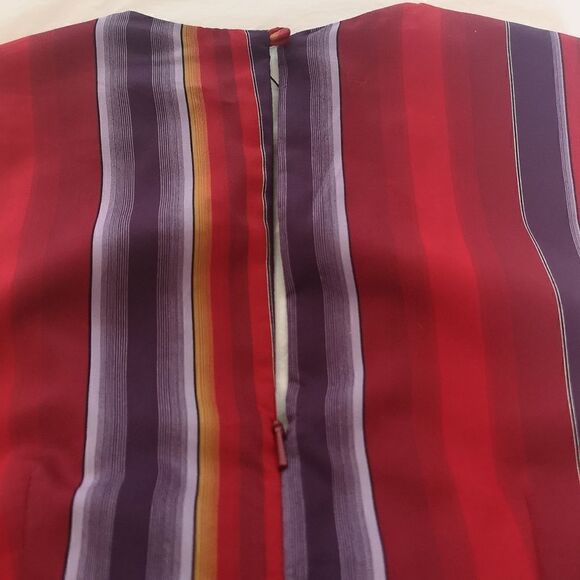 Mango Ladies Striped Short Jumpsuit XS Red , Purple - Picture 10 of 16
